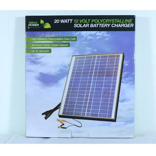 20 Amp 12V/24V PWM Solar Charge Controller 1pc 20 Watt Polycrystalline Photovoltaic Solar Panel ECO-WORTHY 12 Volt 20W Solar Charging Kit