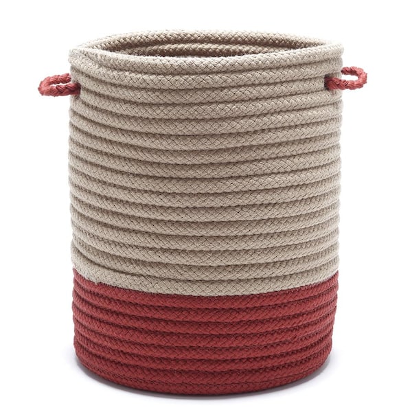 Colonial Mills Harbor Brick Round Polypropylene Basket