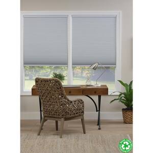 Cut-to-Width White Cordless Blackout Eco Polyester Honeycomb Cellular Shade 34.5 in. W x 48 in. L