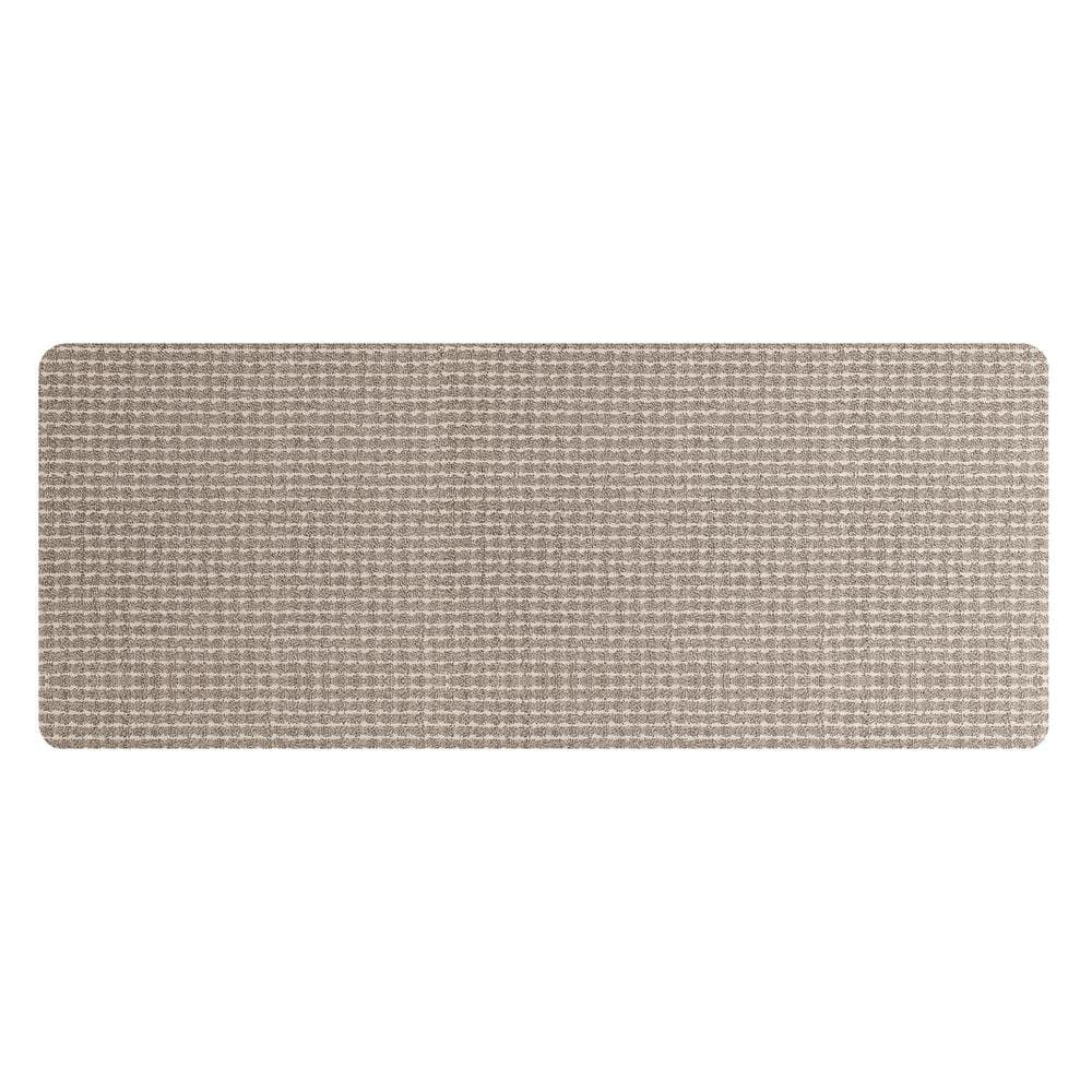 TrafficMaster Pindot Fog Geometric Beige 3 ft. x 4 ft. Non-Slip Indoor ...
