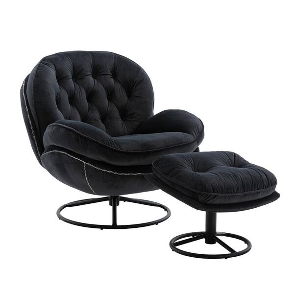 Black swivel egg chair new arrivals