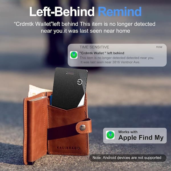 EKIEUDL Wallet Tracker Card with GPS Smart Tracking for