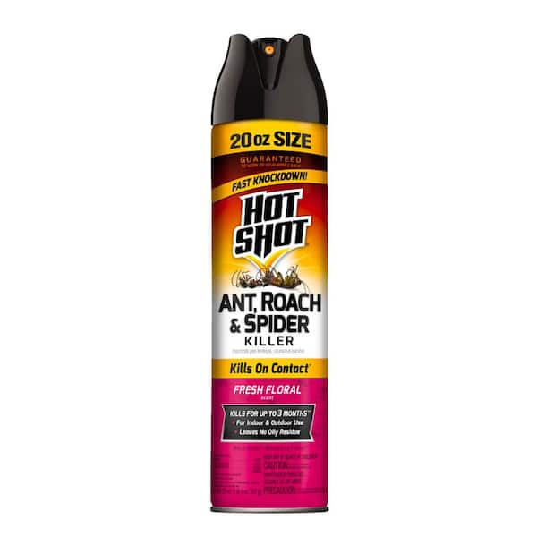Hot Shot 20 oz. Ant, Roach, and Spider Insect Killer Aerosol Spray Fresh Floral Scent