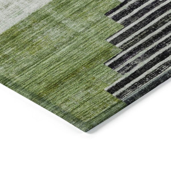 Chantille Machine Washable Indoor/Outdoor Abstract ACN1829 Fern 9 ft. x 12 ft. Accent Rug