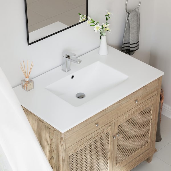 Eridanus Dayton 37 in. W x 22 in. D Vitreous China Vanity Eridanus Dayton 37 in. W x 22 in. D Vitreous China Vanity