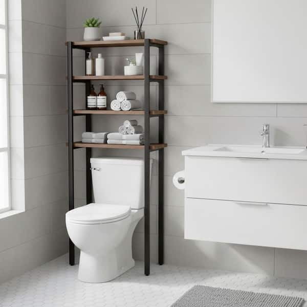 Alaterre Furniture Pomona 29 in. W x 66 in. H x 12 in. D Wood Over
