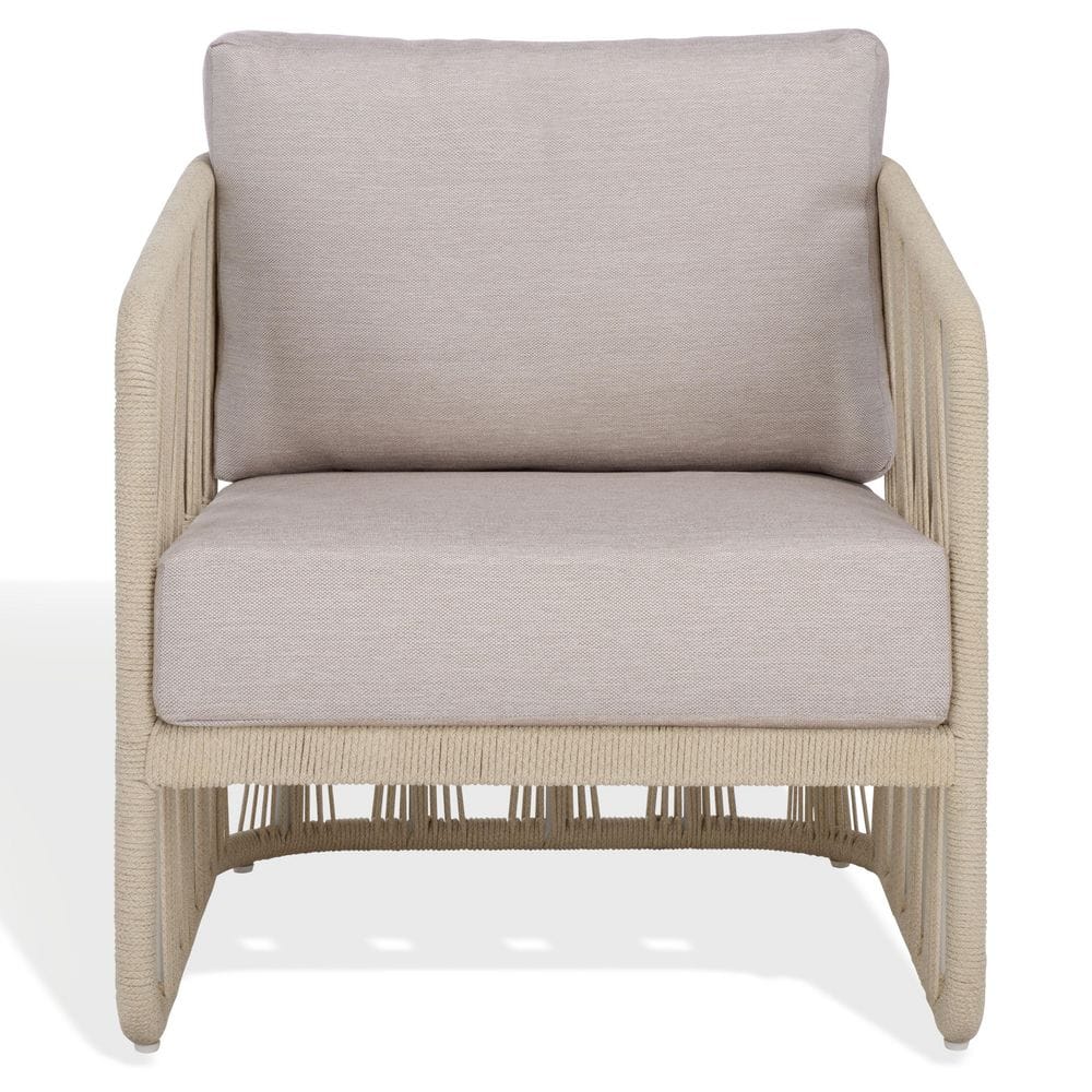 Franklyn Rope And Aluminum Outdoor Lounge Chair with Beige Cushion price history on PriceWatchPro