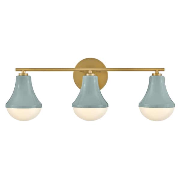 LARK - Haddie 24.0 in. 3 Light Seafoam Vanity Light