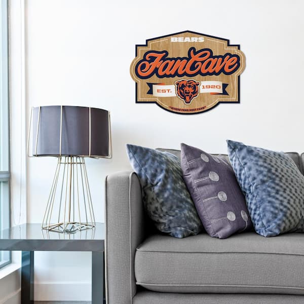 YouTheFan NFL Chicago Bears Fan Cave Decorative Sign 1903431 - The Home  Depot