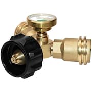 Propane Separator, Propane Tank Y-Shaped Solid Brass Separator, Gas Adapter Tee for 20 lbs. Propane Tank Cylinder