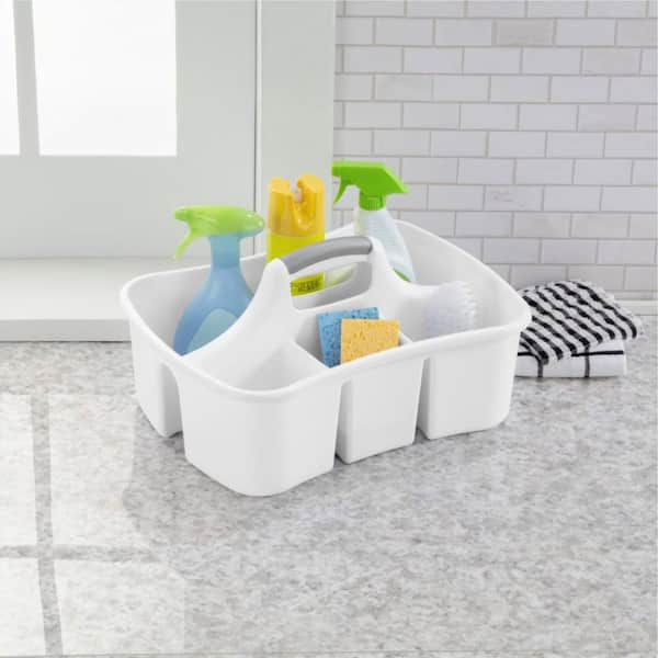 White Deluxe Maid Cleaning Caddy (2-Pack)