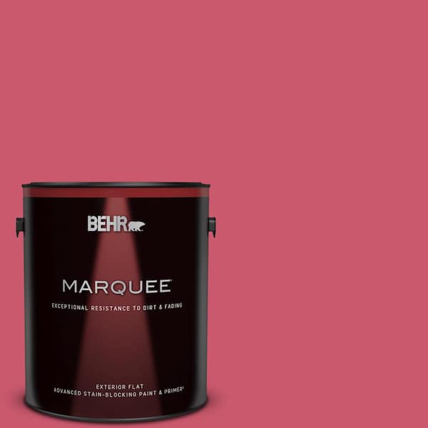 BEHR MARQUEE 1 gal. #T11-15 Pinkelicious Flat Exterior Paint & Primer