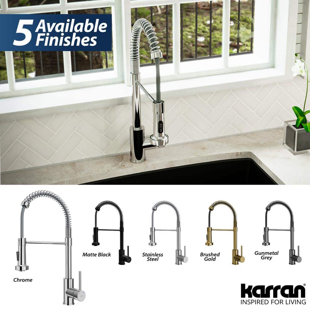 Chrome Touchless Pull-Down Kitchen Faucet with Spray