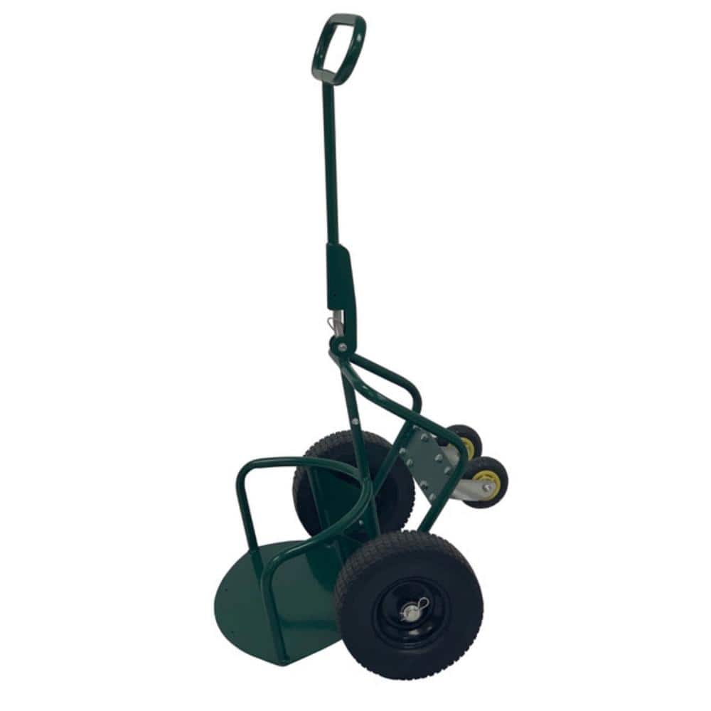 Potwheelz 1 cu. ft. Metal Garden Cart Standard/Green