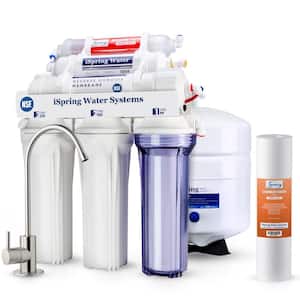 6-Stage NSF-Certified Reverse Osmosis Drinking Water Filtration System, AK Filter, Includes an Extra Sediment Filter