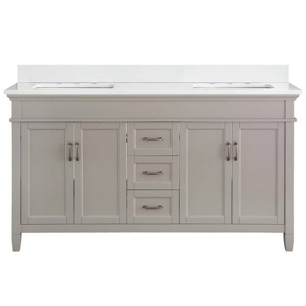 Home Decorators Collection Ashburn 61 in. W x 22 in. D Bath Vanity in
