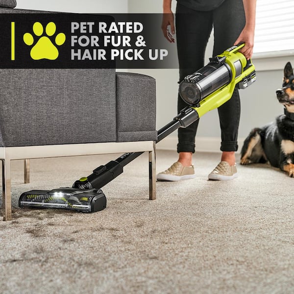 RYOBI ONE+ HP 18V Cordless Pet Stick Vacuum Cleaner Kit w/ Battery