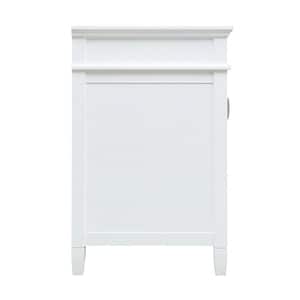 Ashburn 37 in. W x 22 in. D Bath Vanity in White with Cala White Engineered Stone Top DR