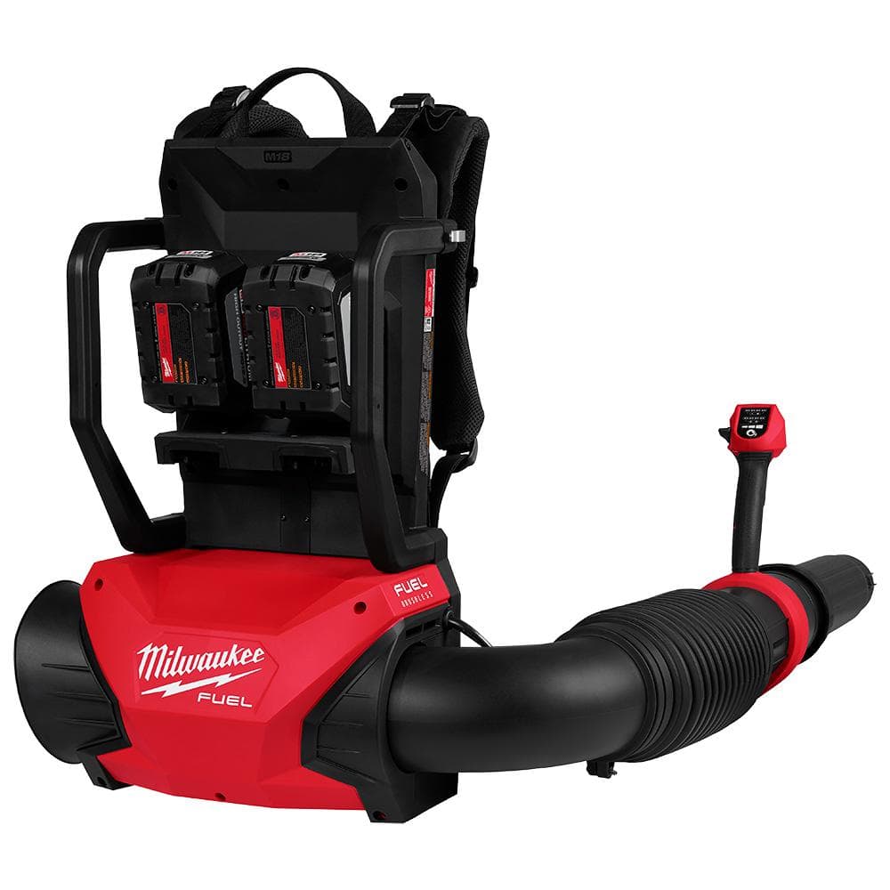 Milwaukee M18 FUEL 155 MPH 650 CFM 18V Brushless Cordless Battery Backpack Blower w/ (2) 12.0 Ah FORGE Batteries, Charger