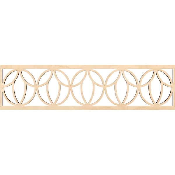 Ekena Millwork Shoshoni Fretwork 0.375 in. D x 47 in. W x 12 in. L Birch Wood Panel Moulding