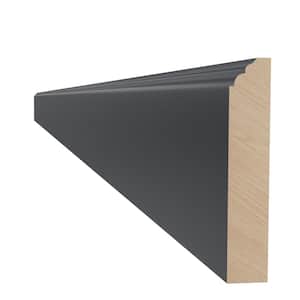 Newport Deep Onyx Plywood Shaker Assembled Kitchen Cabinet Furniture Base Molding 96 in W x 0.75 in D x 4 in H
