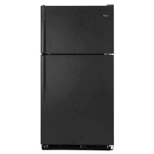 Whirlpool 18.5 cu. ft. Top Freezer Refrigerator in Black