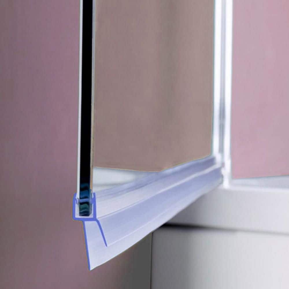 28" x 80" Frameless Clear Glass Pivot Shower Door with Matte Black Hardware