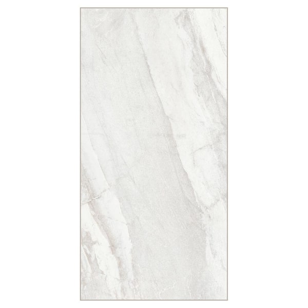 LifeProof Emerald Bay Marble 22 Mil x 11.9 in. W x 23.8 in. L Click Lock Waterproof Vinyl Tile Flooring (17.7 Sq. ft./case), Light