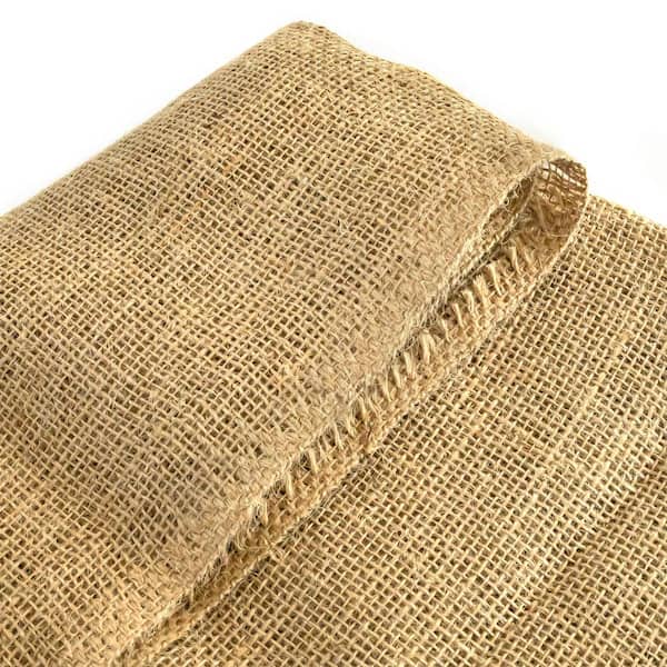 Wellco 40 in. x 15 ft. Gardening Burlap Roll-Natural Burlap Fabric for Weed Barrier, Tree Wrap Burlap, Rustic Party Decor