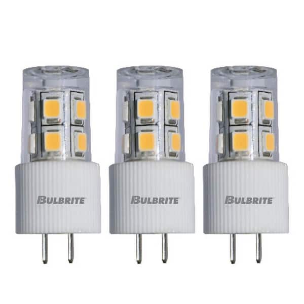 15 - Watt Equivalent Warm White Light JC (G4) Bi-Pin, Dimmable Clear LED Light Bulb 2700K (3-Pack)