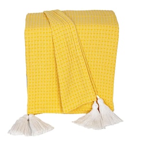 Best Designed Yellow Cotton Throw from Parkland Collection