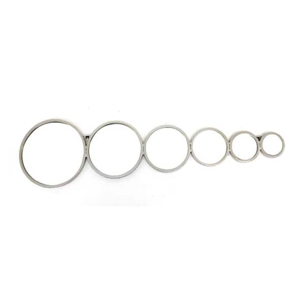 HomeRoots Mariana Mirror With Bubble-Like Circles Wooden Decor