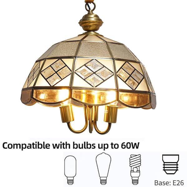 かなでもの　Gold × Glass　Ceiling Light 3 SHAWNKEY Modern Brass Gold 3-Light Ceiling Light with Globe