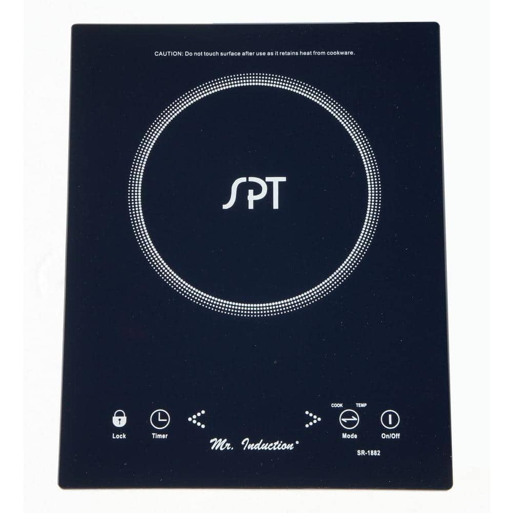 SPT 1650 Watt Countertop/Built-In Induction Cooktop in Black with 1 Element