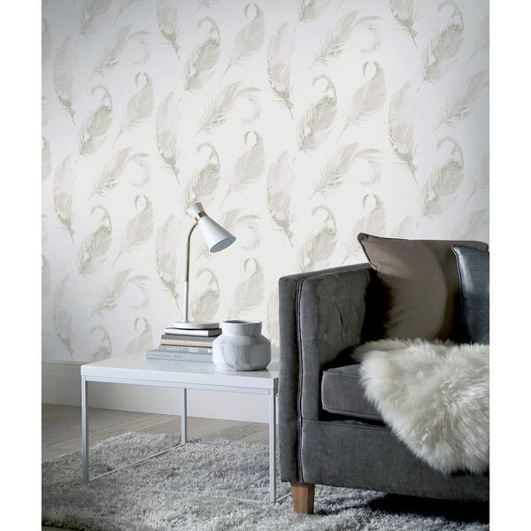Sussurro par Arthouse - Grey - Papier peint : Wallpaper Direct