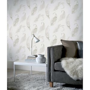 Watercolour Feather Paste the Paper Wallpaper