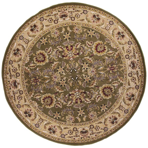 MILLERTON HOME Caleb Green/Taupe 8 ft. Round Area Rug