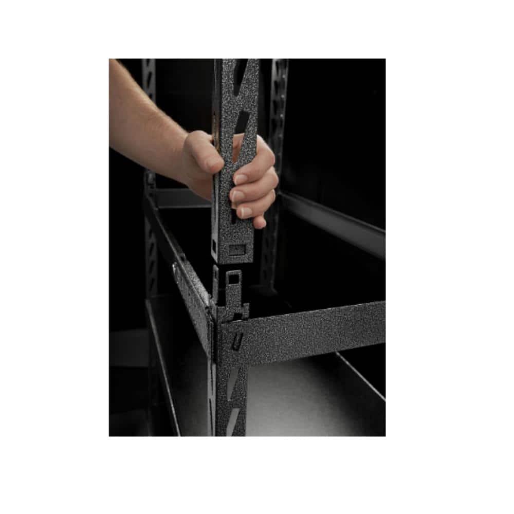 Hammered Granite 48" Wide 5-Shelf Laminate Storage Rack