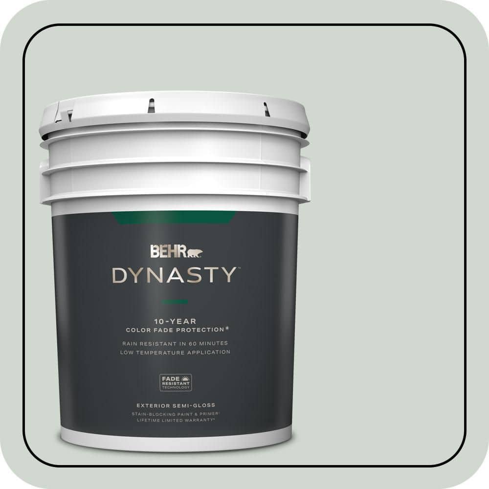 5 gal. Home Decorators Collection #HDC-CT-23 Wind Fresh White Semi-Gloss Exterior Stain-Blocking Paint & Primer price history on PriceWatchPro