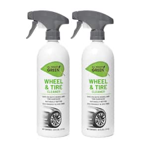 24 oz. Automotive Wheel and Tire Cleaner; Eco-Friendly; VOC Free; Non-Toxic; Trigger Spray Bottle(2-pack)