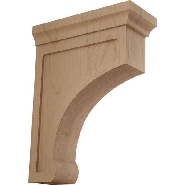 Ekena Millwork 2-1/2 in. x 8 in. x 6 in. Alder Medium Gomez Bracket