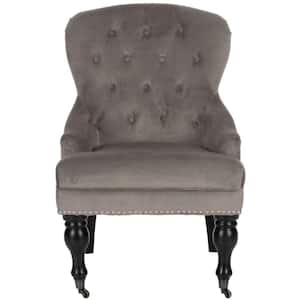 Falcon Gray/Black Arm Chair