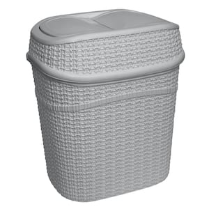 Bath Bliss 8L Acrylic Waste Bin in White 27035-WHITE - The Home Depot