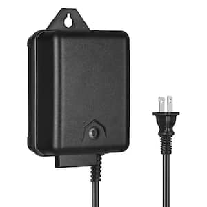 120V AC to 12V AC Outdoor Low Voltage 60-Watt Polycarbonate Landscape Lighting Transformer with Photocell and Timer