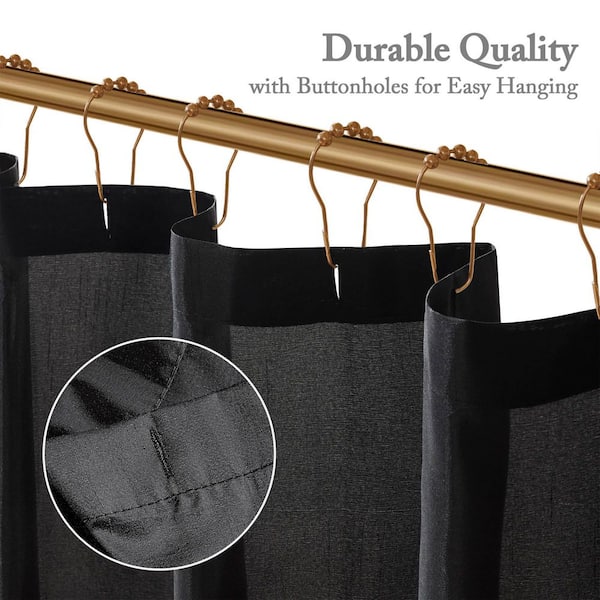Jacqueline Black 72 in. Shower Curtain