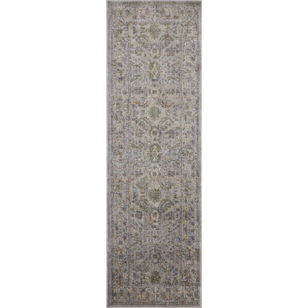 Jean Stoffer Bradbury Grey / Multi 2 ft. 6 in.  x 10 ft.  Contemporary Runner Rug price history on PriceWatchPro