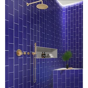 Blue 3 in. x 6 in. Matte Finished Glass Mosaic Tile (5 sq. ft./Case)