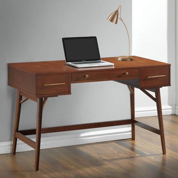Coaster Mugga 3-drawer Writing Desk Walnut