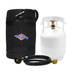 Flame King 3 lbs. Refillable Steel Propane Tank with OPD Valve and Built-in  Site Gauge YSN03 - The Home Depot