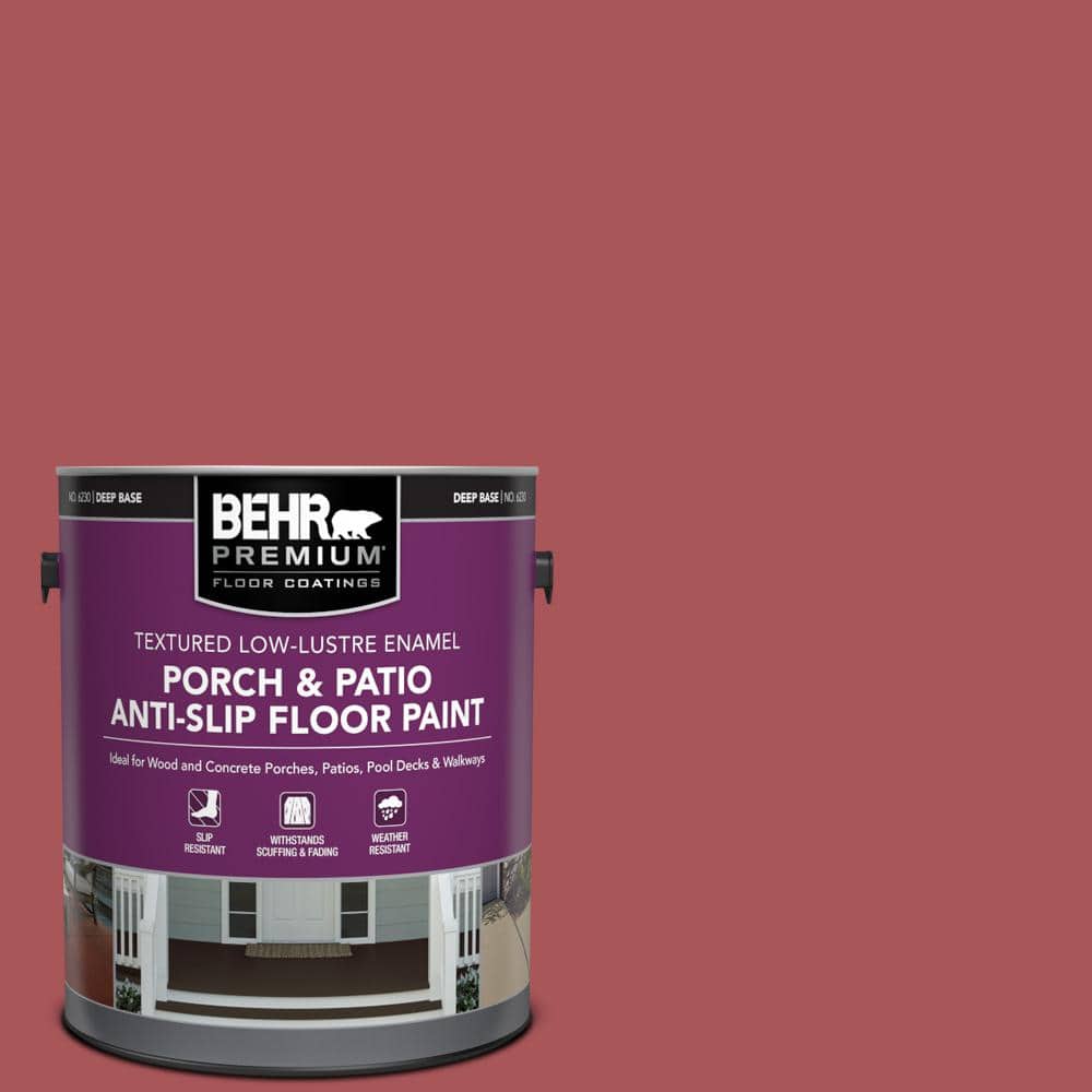 1 gal. #M150-6 Lingonberry Punch Textured Low-Lustre Enamel Interior/Exterior Porch and Patio Anti-Slip Floor Paint price history on PriceWatchPro